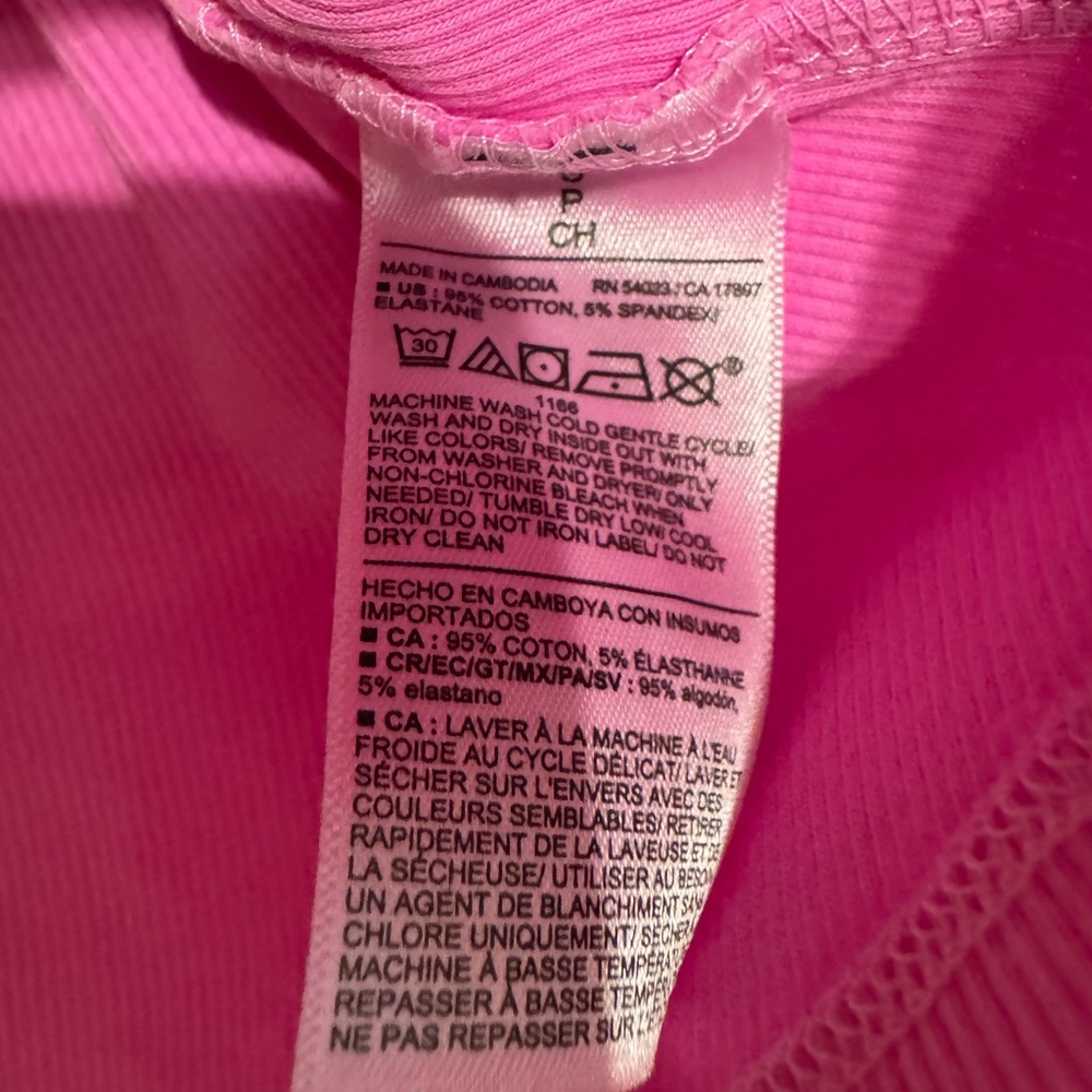 Old Navy Hot Pink Ribbed Tank Top - Picture 5 of 5